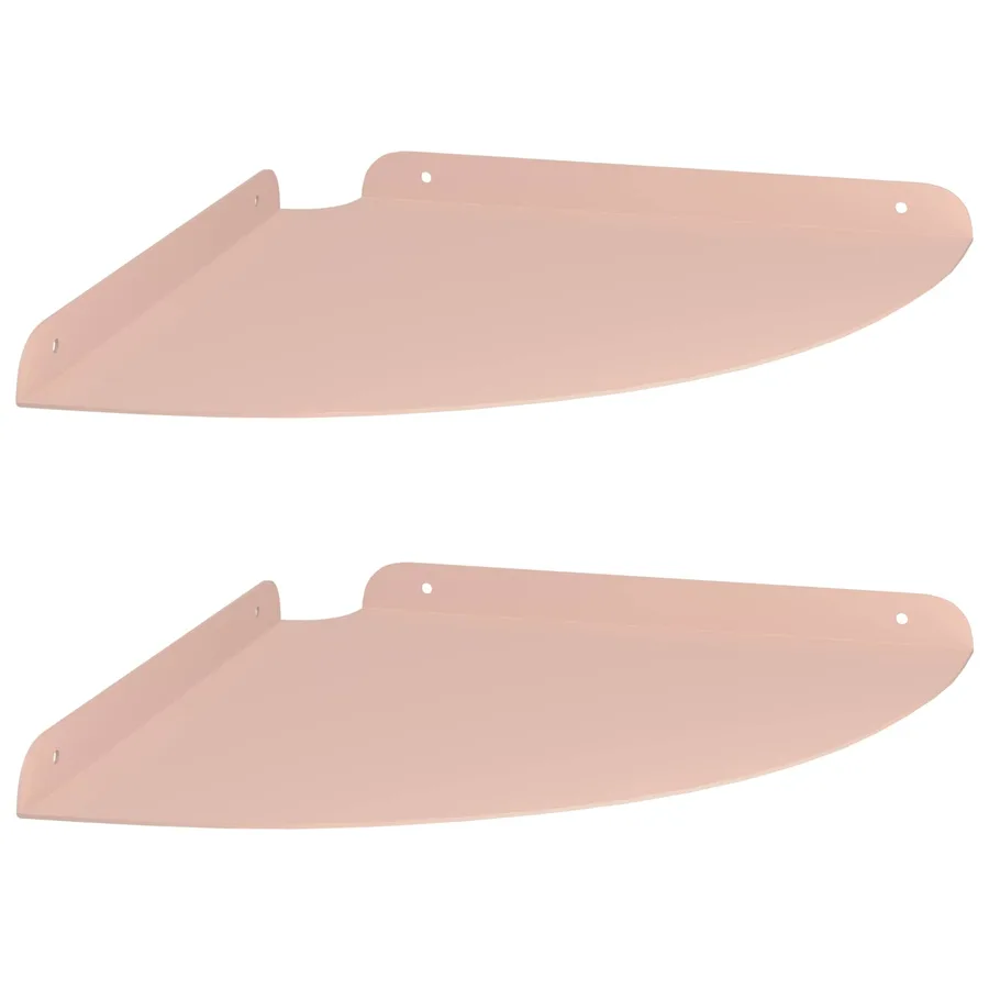 Étagère flottante avec étagère 2 pcs Rose 30 x 30 x 2 cm - 2