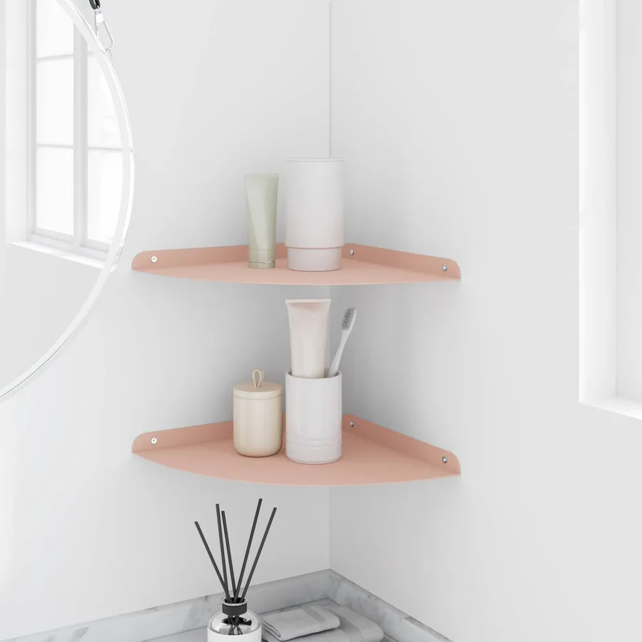 Étagère flottante avec étagère 2 pcs Rose 30 x 30 x 2 cm - 4