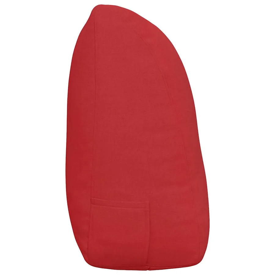 Coussin de Dos Rouge 120 x 24 x 50 cm tissu - 7