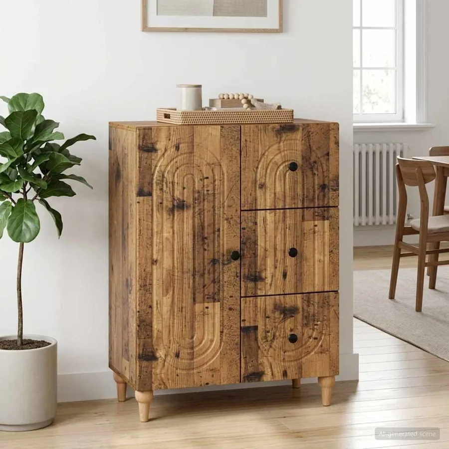 Buffet Bois ancien 66 x 34,5 x 90 cm Bois d'ingénierie