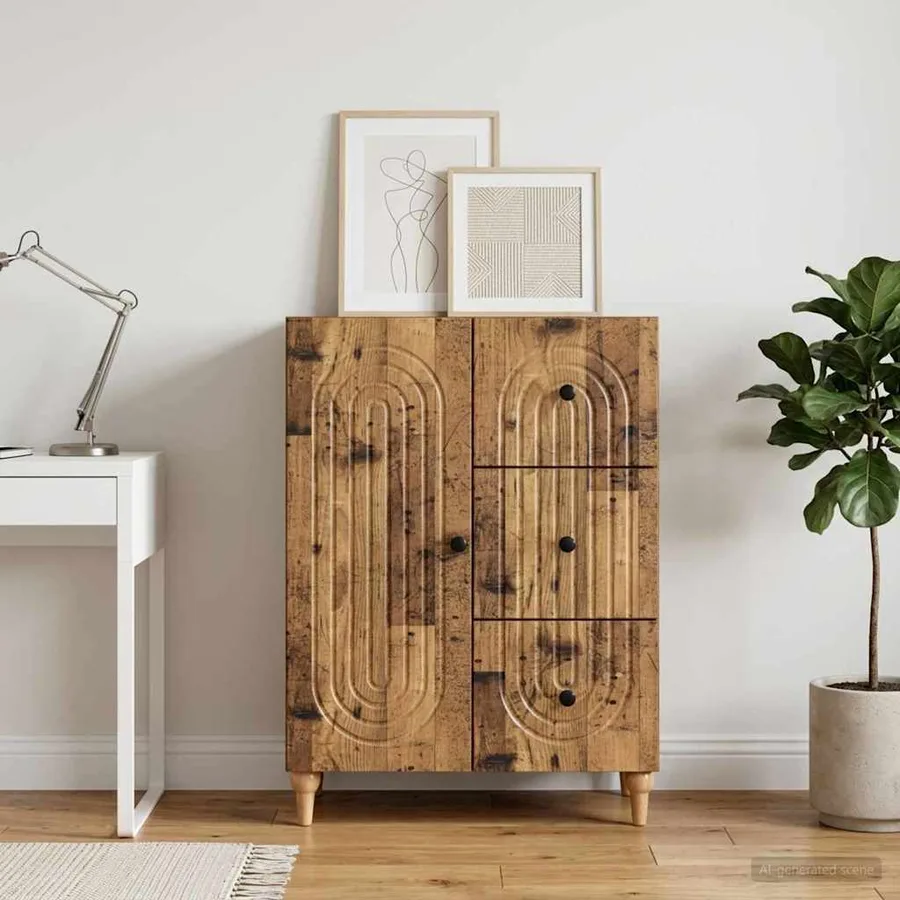 Buffet Bois ancien 66 x 34,5 x 90 cm Bois d'ingénierie - 4