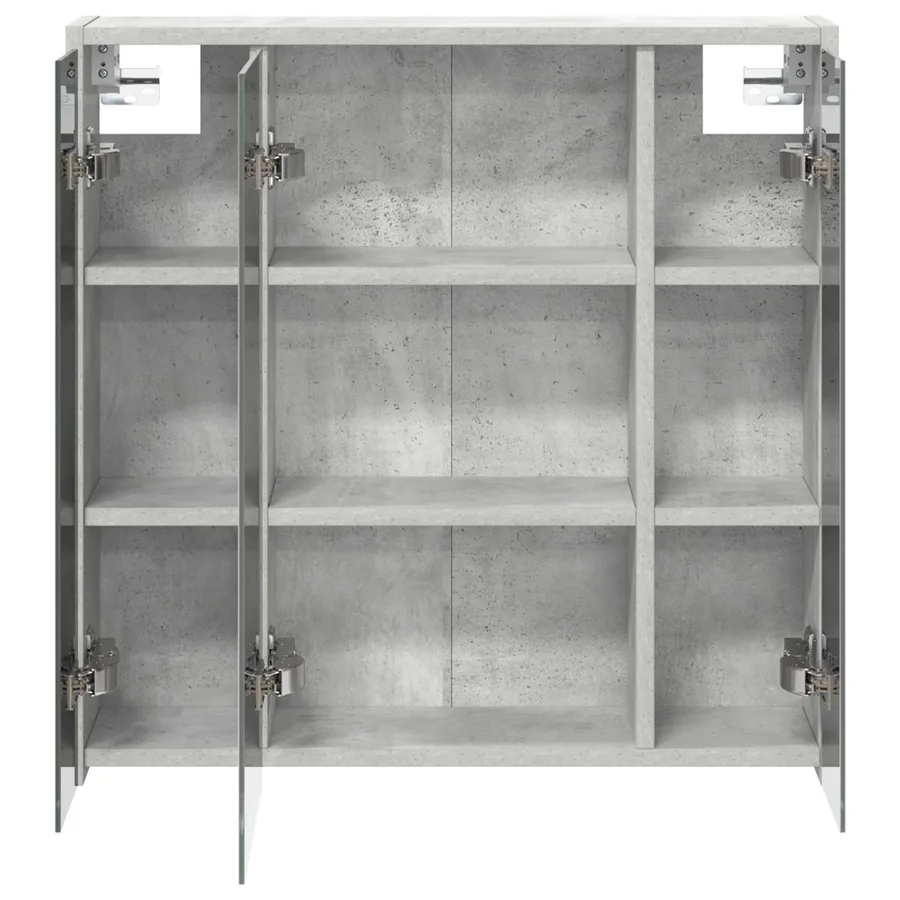 Armoire Miroir de Salle de Bain Gris béton 63,5 x 16 x 62,5 cm - 6