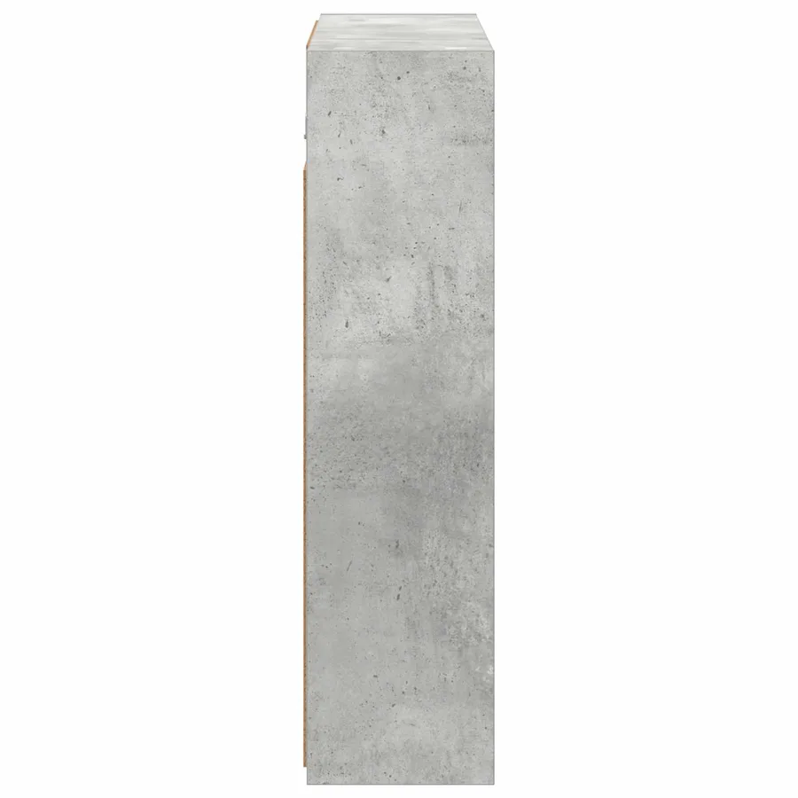 Armoire Miroir de Salle de Bain Gris béton 63,5 x 16 x 62,5 cm - 7