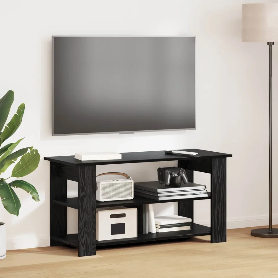 Support de télévision Chêne noir 100 x 40 x 50 cm