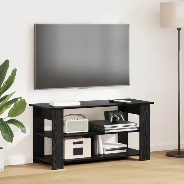 Support de télévision Chêne noir 100 x 40 x 50 cm