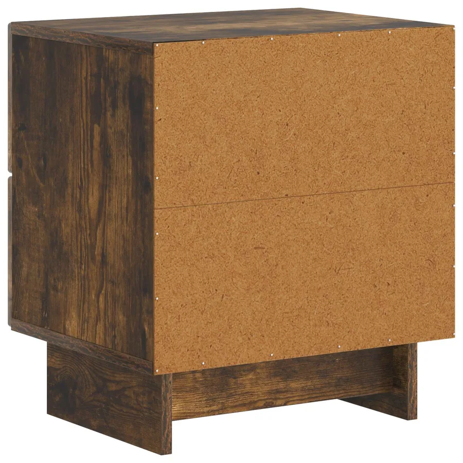 Cabinet de chevet avec tiroir Chêne fumé 43 x 34,5 x 47,5 cm - 7