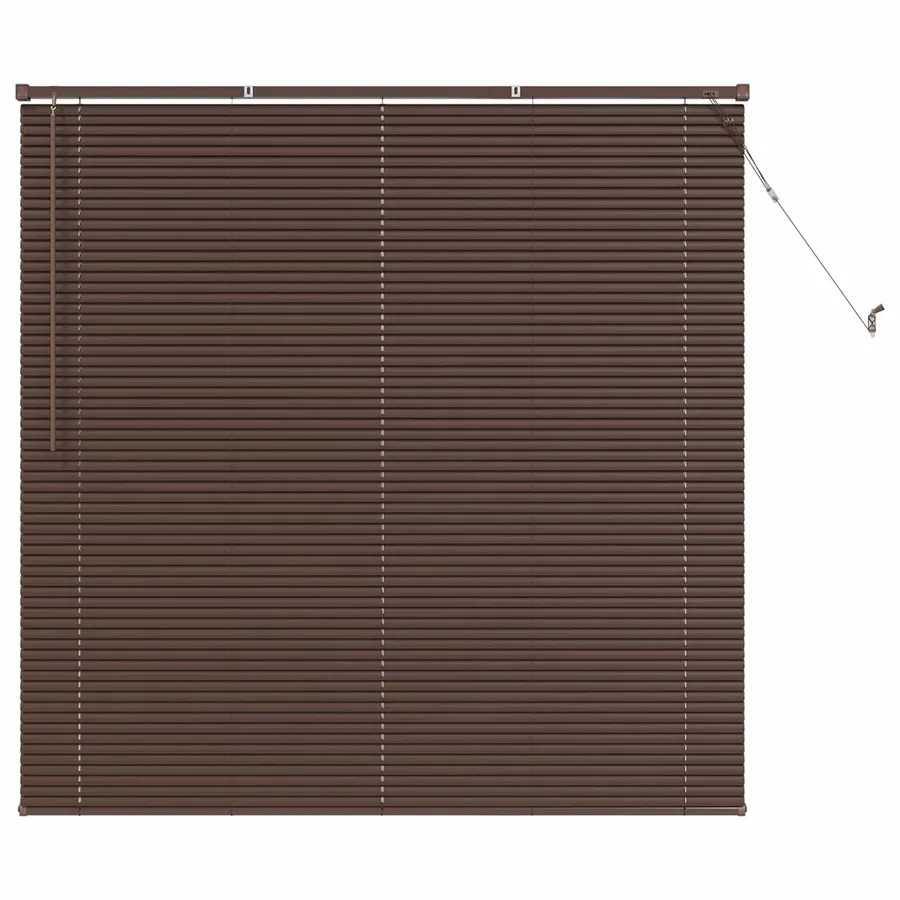 Store Vénitien Marron foncé avec motif 150 x 140 cm 25 mm PVC - 2