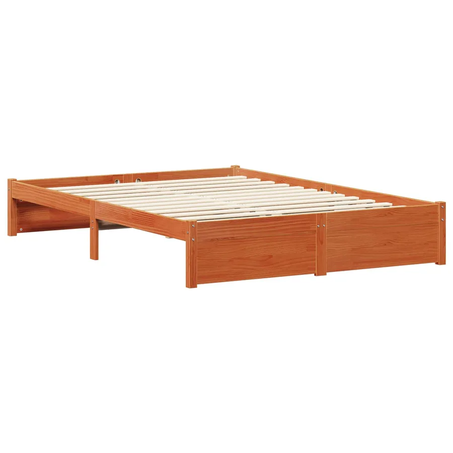 Cadre de lit Cire marron 140 x 200 cm Bois de Pin Massif - 3
