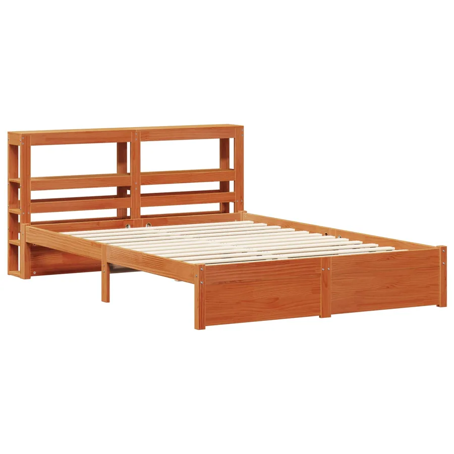 Cadre de lit Cire marron 140 x 200 cm Bois de Pin Massif - 5