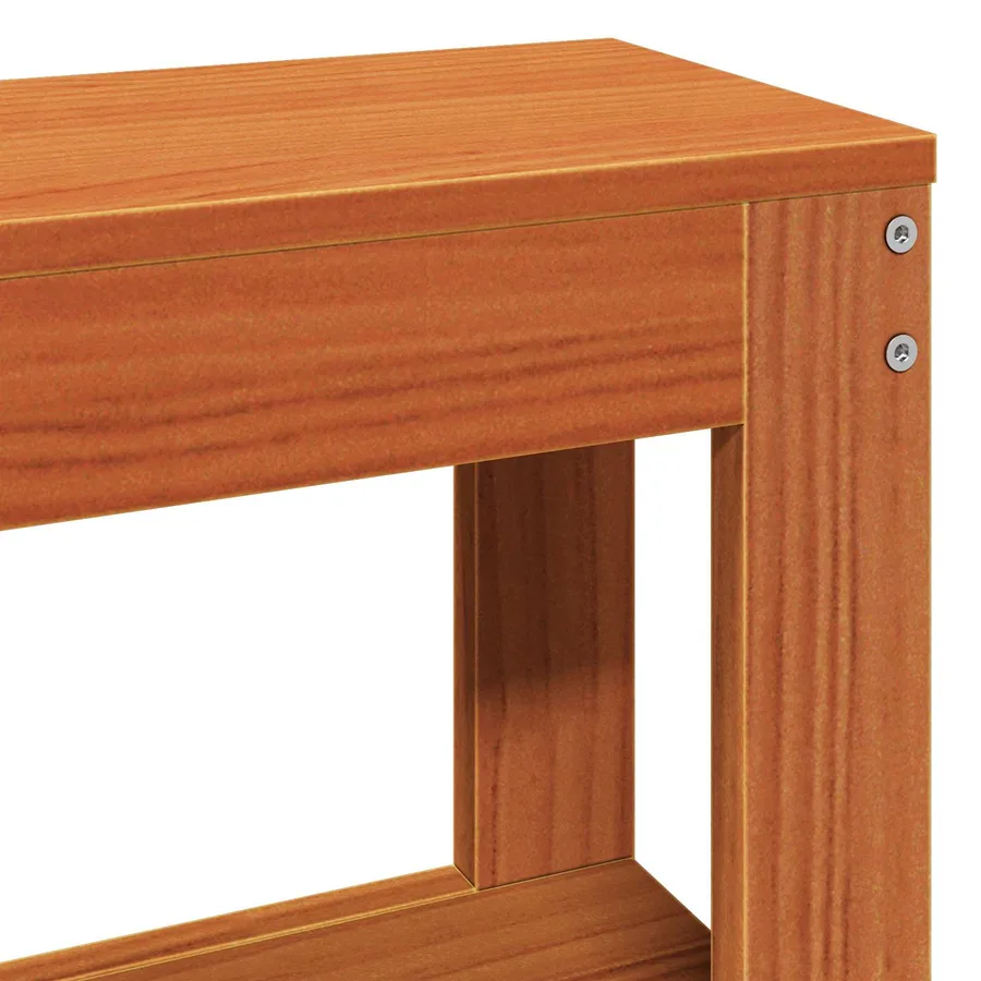 Cadre de lit Cire marron 140 x 200 cm Bois de Pin Massif - 9