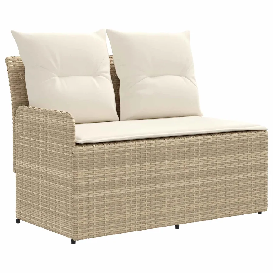 Canapé de jardin avec accoudoirs et table relevable 2 Pièce - 5