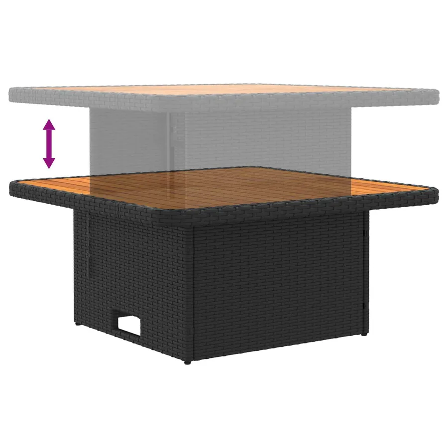 2 Pièce Canapé du milieu de jardin avec table relevable - 11