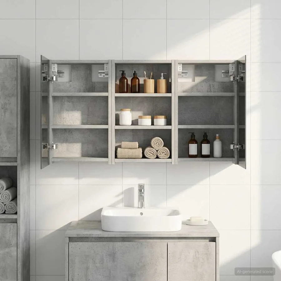 Ensemble de Meubles de Salle de Bain 3 pcs 90 x 10,5 x 50 cm