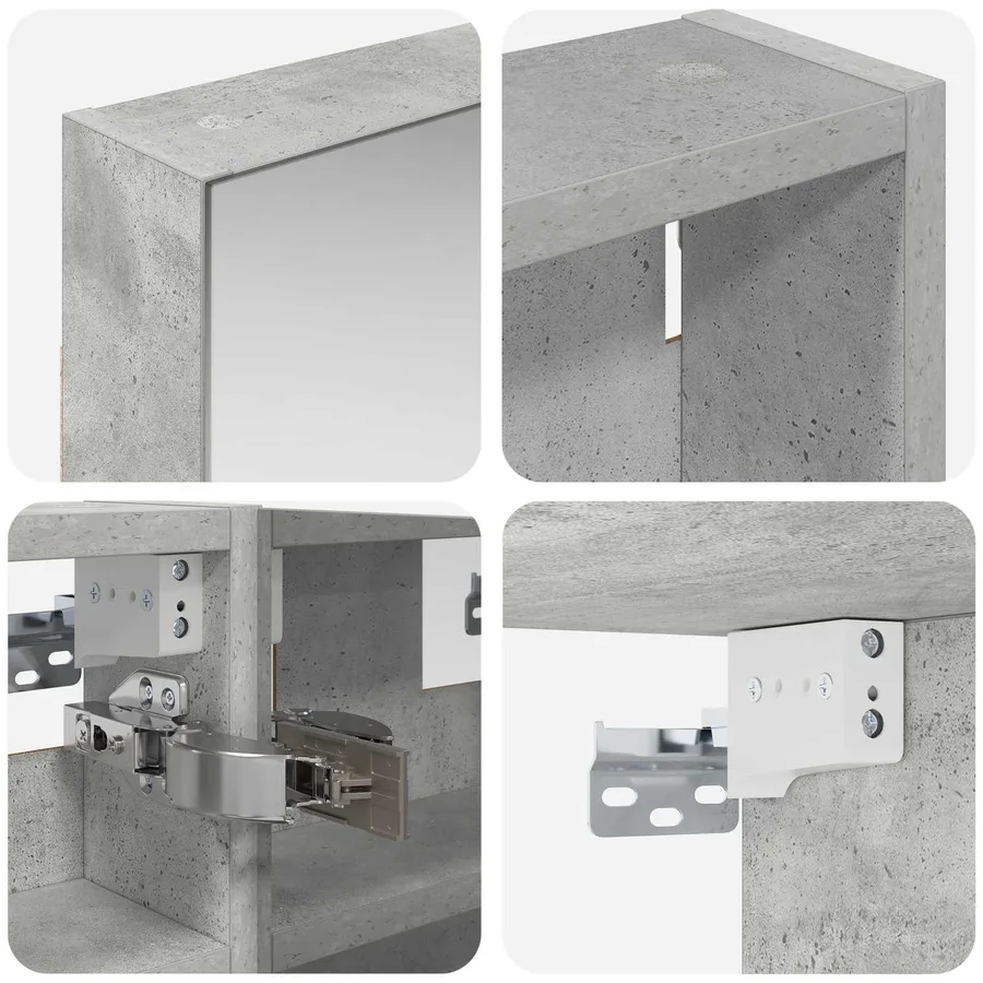 Ensemble de Meubles de Salle de Bain 3 pcs 90 x 10,5 x 50 cm - 10