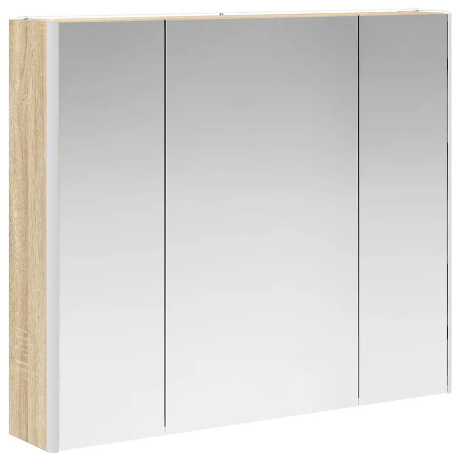 Armoire Miroir de Salle de Bain Chêne Sonoma - 5