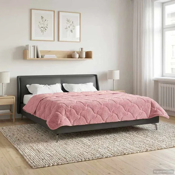 Duvet d'été simple Matelassé Rose 200 x 200 cm