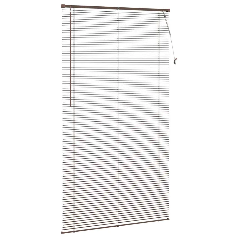 Store Vénitien Marron foncé avec motif 213 x 110 cm 25 mm PVC - 5
