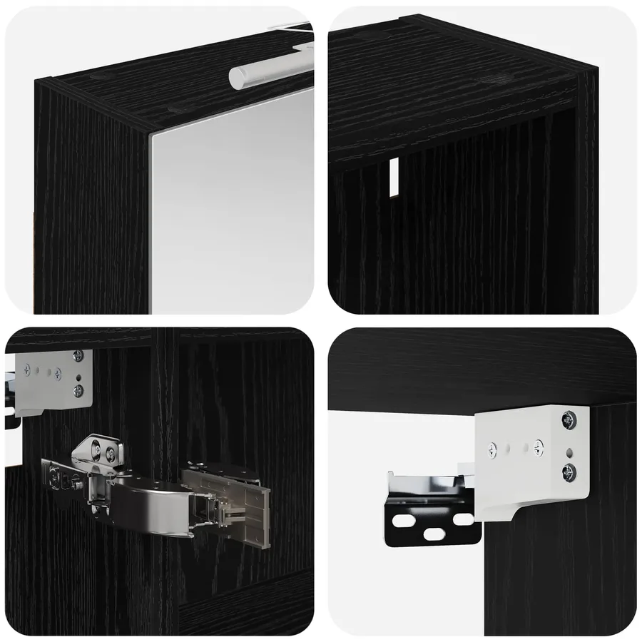 Ensemble de Meubles de Salle de Bain 3 pcs 130 x 14,5 x 70 cm - 8