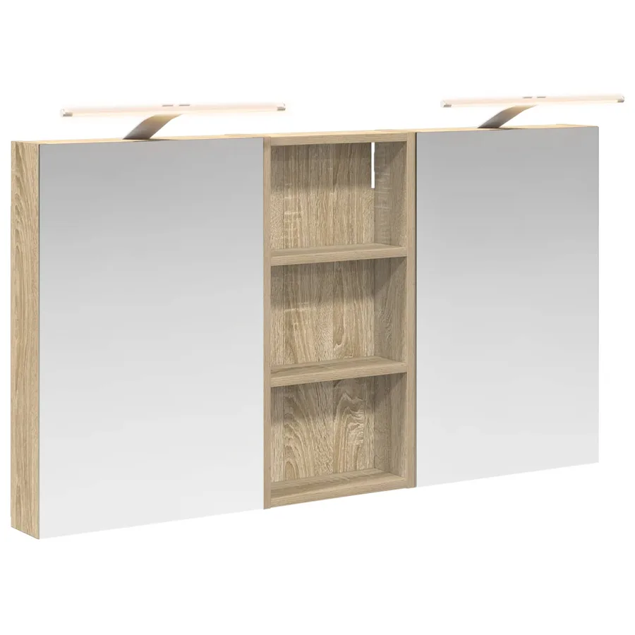 Ensemble de Meubles de Salle de Bain 3 pcs 110 x 10,5 x 60,5 cm - 2