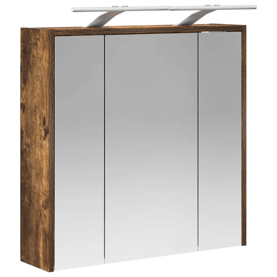 Armoire Miroir de Salle de Bain Chêne fumé 63,5 x 16 x 62,5 cm - 5