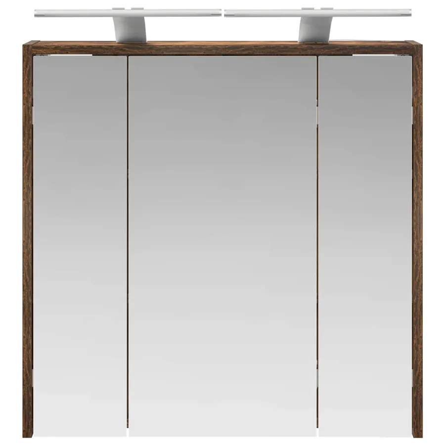 Armoire Miroir de Salle de Bain Chêne fumé 63,5 x 16 x 62,5 cm - 6