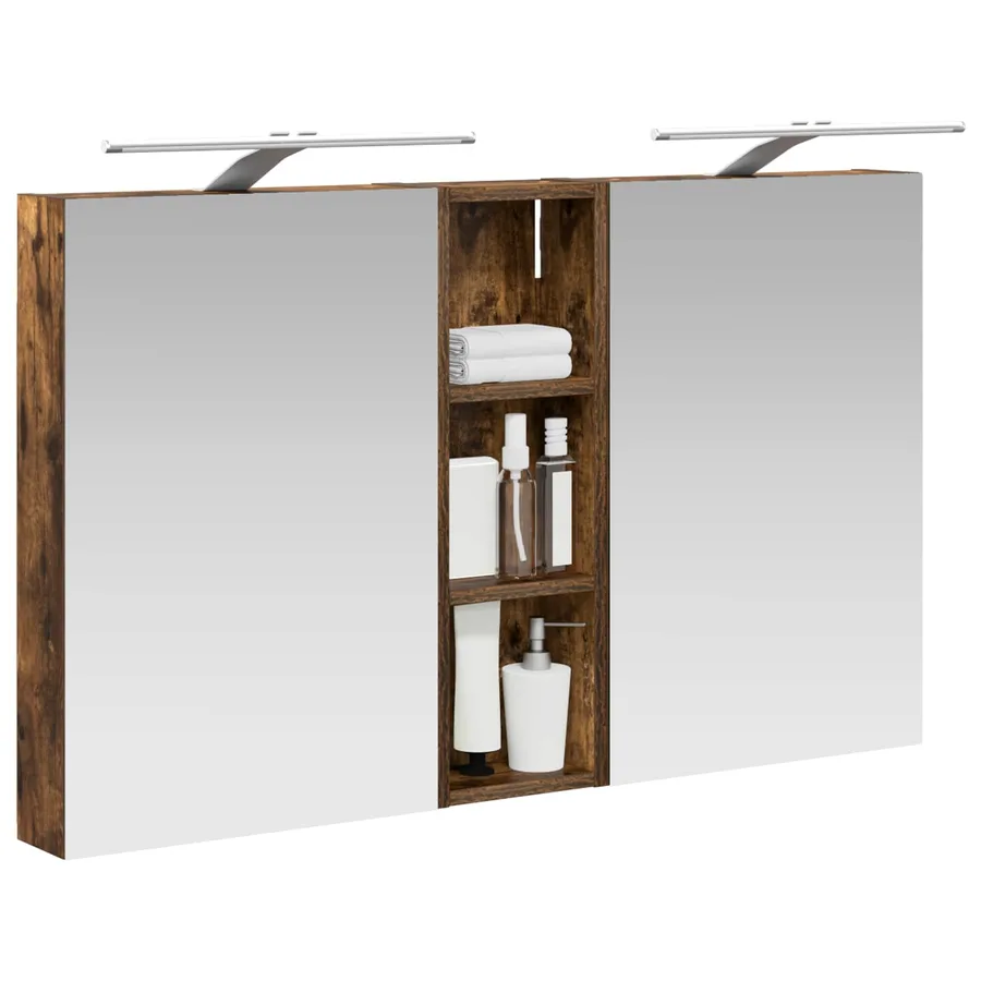 Ensemble de Meubles de Salle de Bain 3 pcs 100 x 10,5 x 60,5 cm - 3