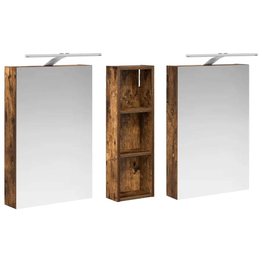 Ensemble de Meubles de Salle de Bain 3 pcs 100 x 10,5 x 60,5 cm - 5