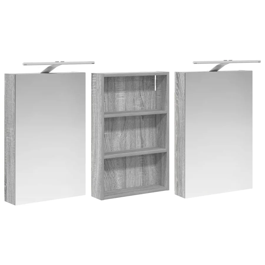 Ensemble de Meubles de Salle de Bain 3 pcs 120 x 10,5 x 60,5 cm - 5