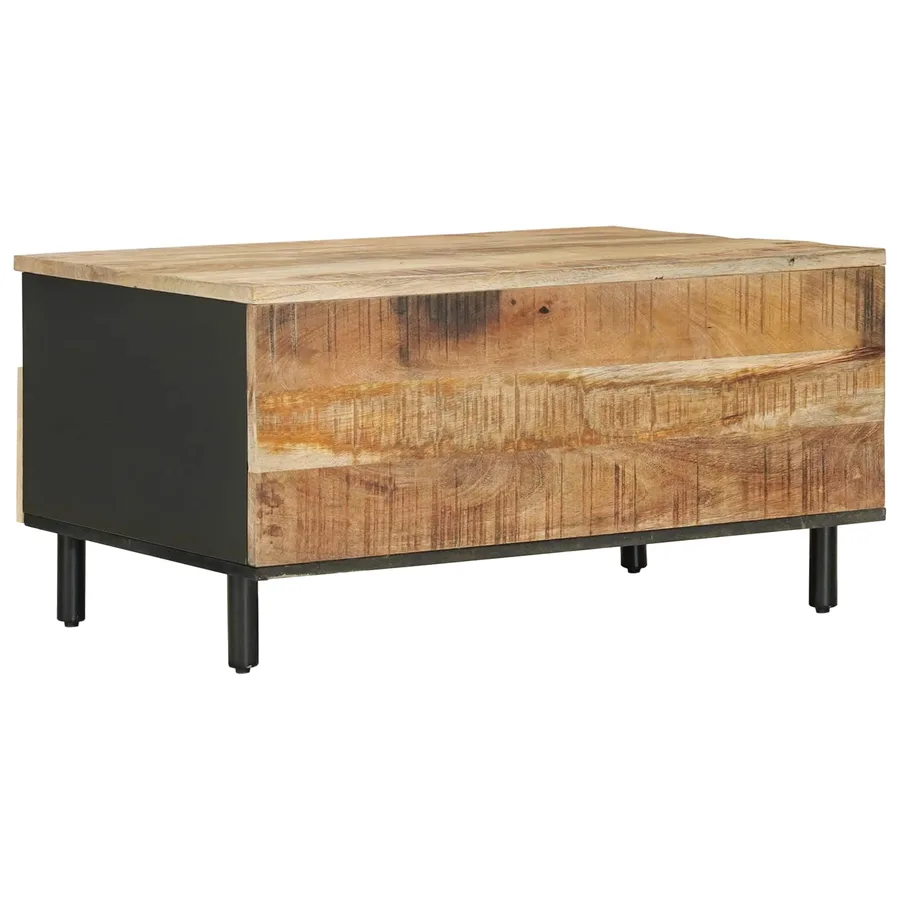 Table basse Marron et Noir 80 x 54 x 40 cm - 6