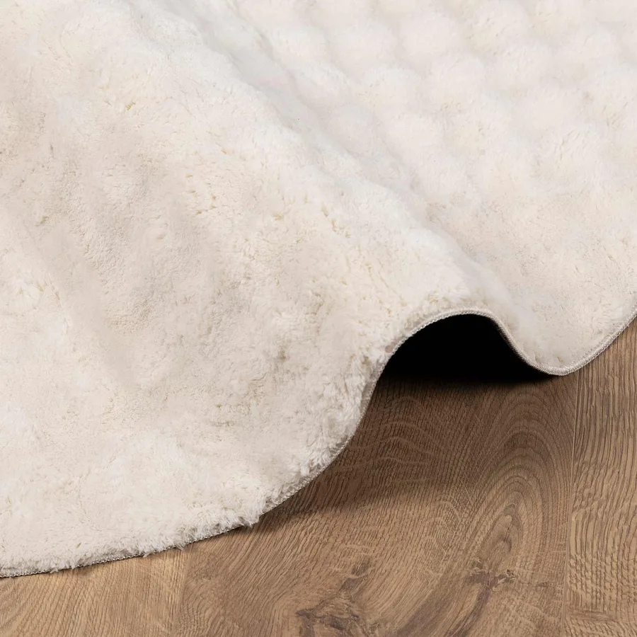 Tapis de surface Rond SIROLO Beige Ø 160 CM Polyester - 5
