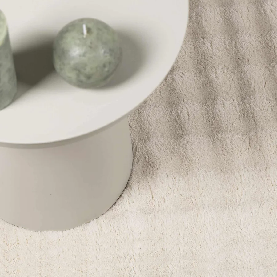 Tapis de surface Rond SIROLO Beige Ø 160 CM Polyester - 6