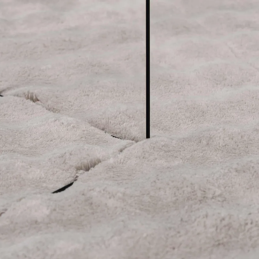 Tapis de surface Carré SIROLO Sable 120 x 120 cm Polyester - 6