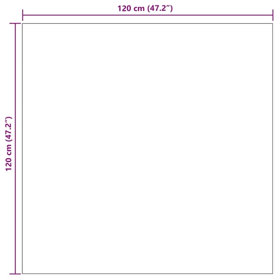 Tapis de surface Carré SIROLO Sable 120 x 120 cm Polyester - 8