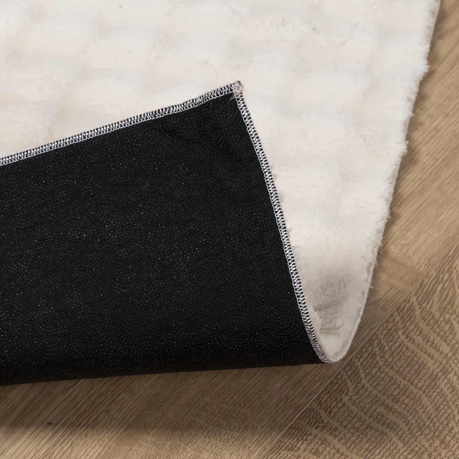 Tapis de surface Carré SIROLO Beige 120 x 120 cm Polyester - 4