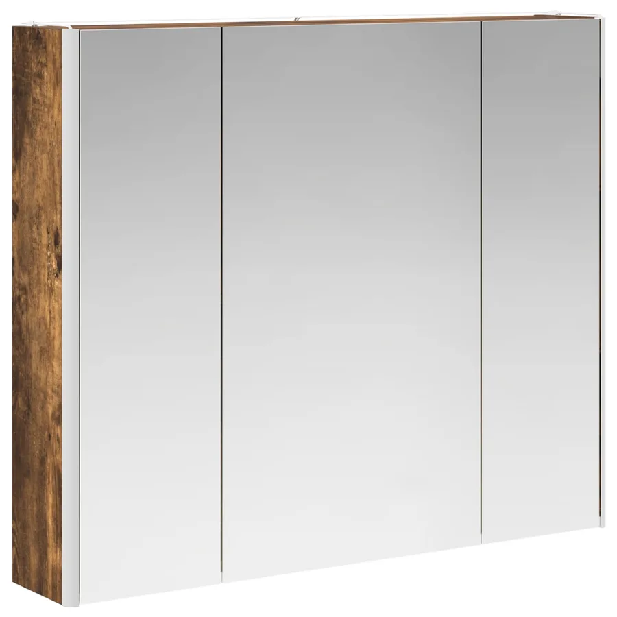 Armoire Miroir de Salle de Bain Chêne fumé 83,5 x 15,5 x 70 cm - 5