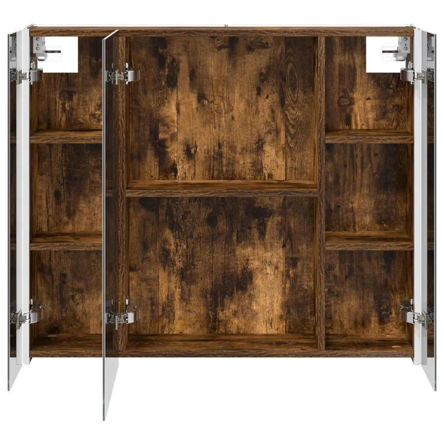 Armoire Miroir de Salle de Bain Chêne fumé 83,5 x 15,5 x 70 cm - 7