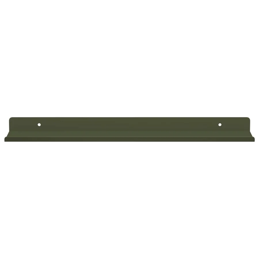 Étagère flottante 2 pcs Vert olive 40 x 8,5 x 2,5 cm Acier - 5