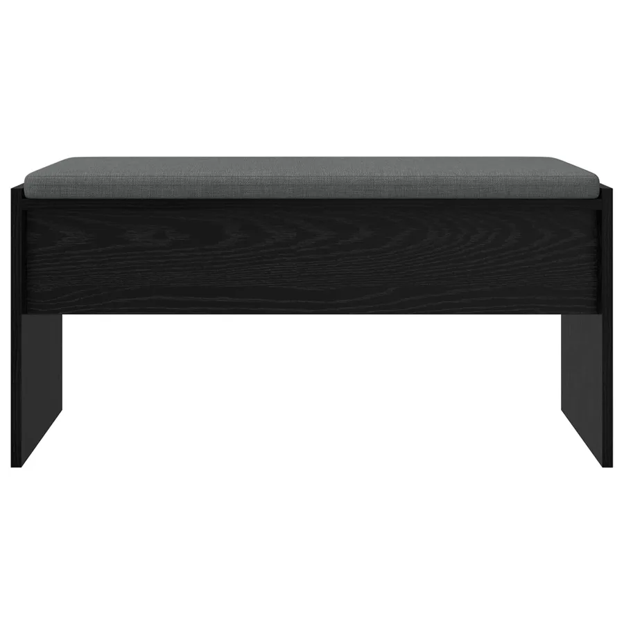 Banc d'entrée avec coussin Chêne noir 83 x 38 x 40 cm - 5