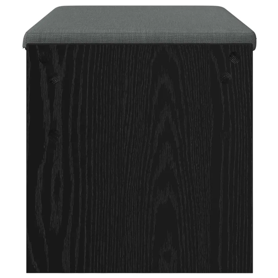 Banc d'entrée avec coussin Chêne noir 83 x 38 x 40 cm - 6
