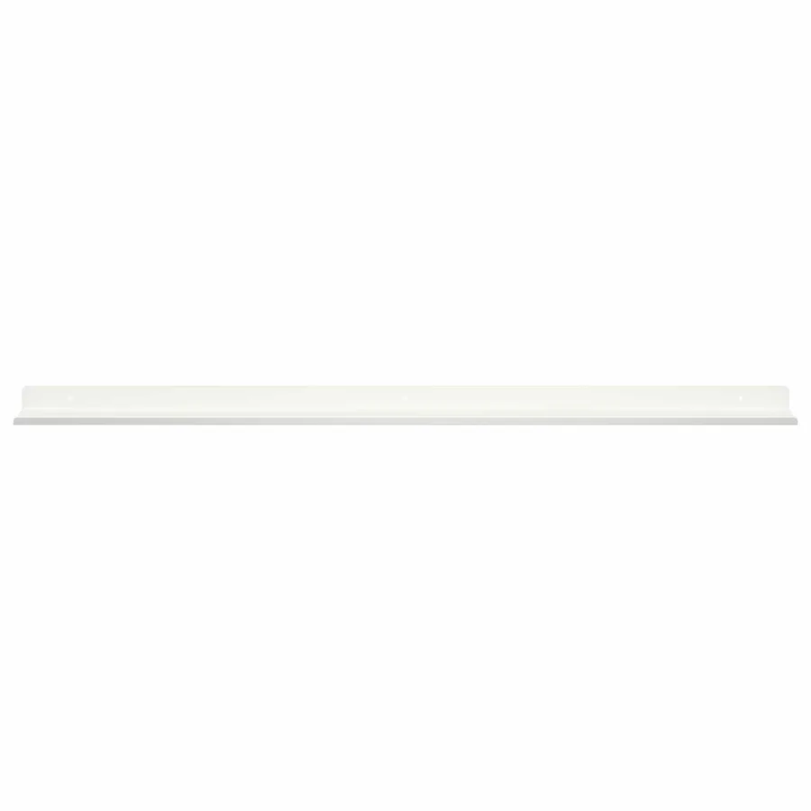 Étagère flottante 2 pcs Blanc 80 x 9 x 2,5 cm Acier - 5