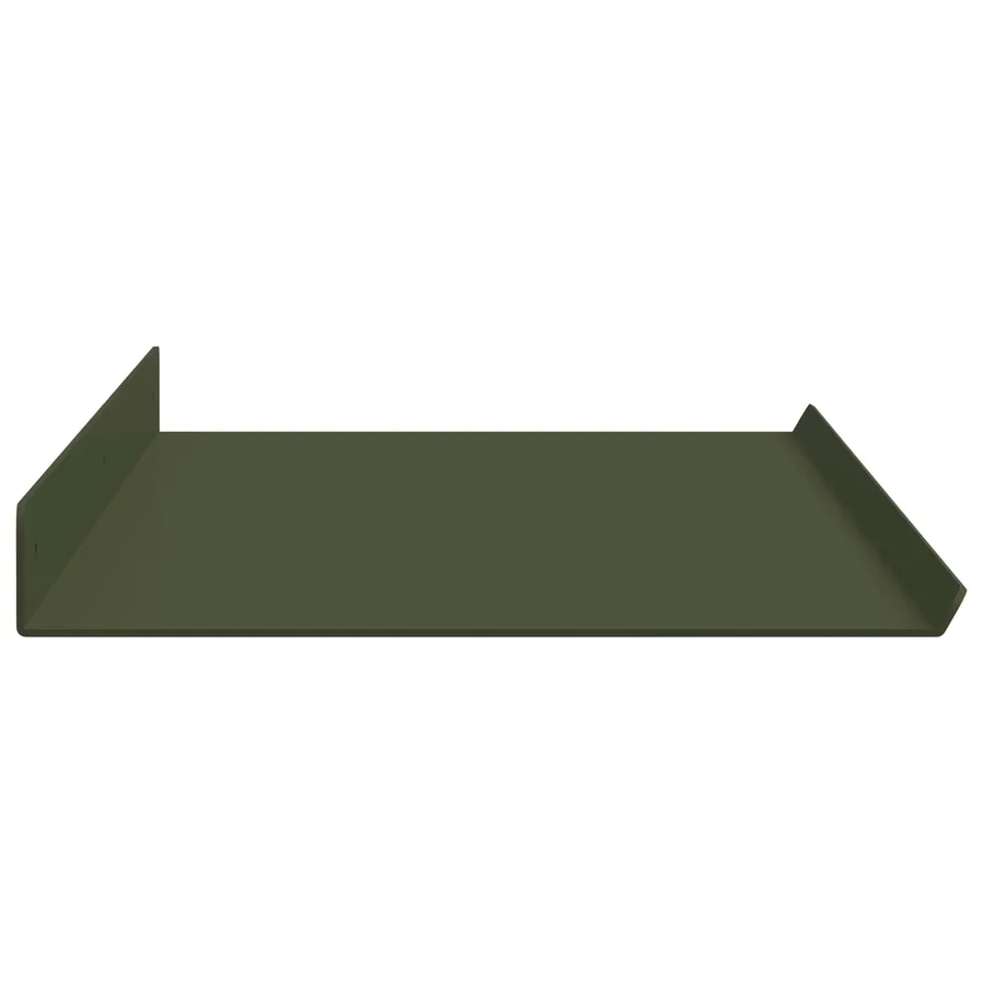 Étagère flottante 4 pcs Vert olive 80 x 18 x 2,5 cm Acier - 6
