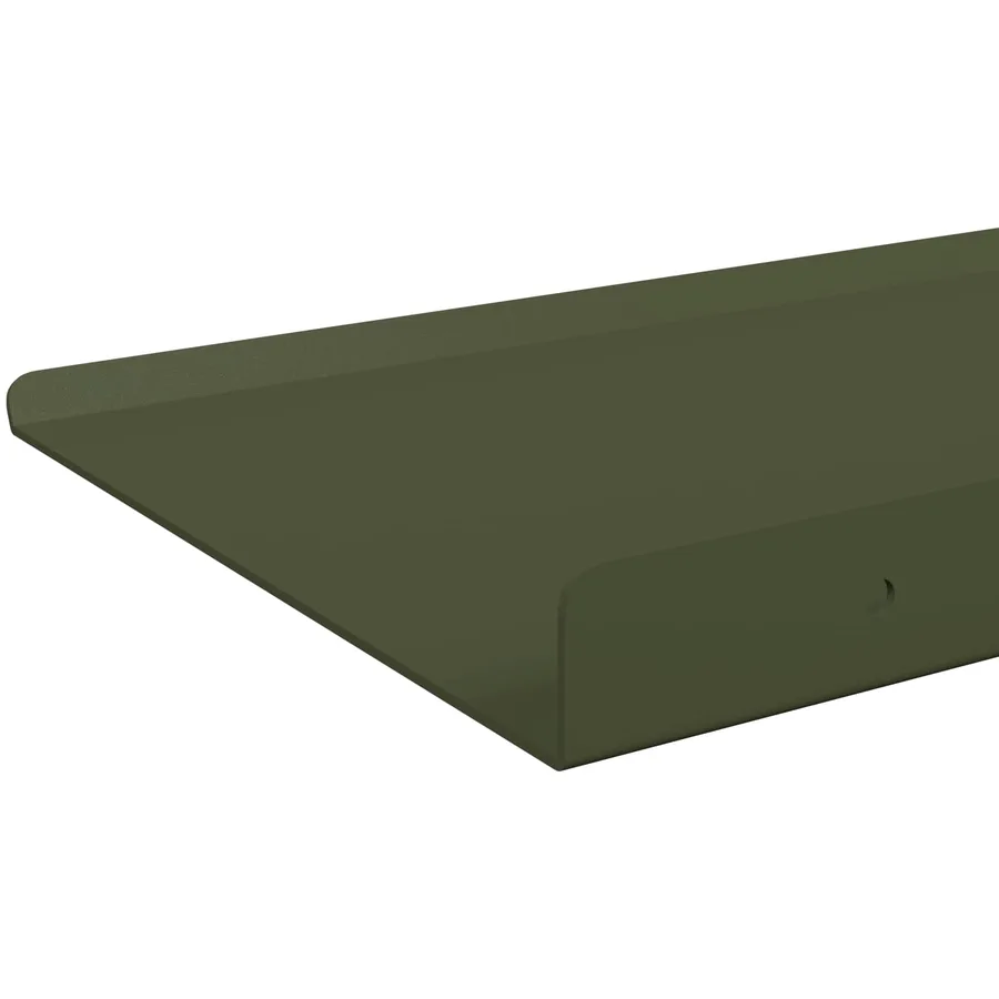 Étagère flottante 4 pcs Vert olive 80 x 18 x 2,5 cm Acier - 7