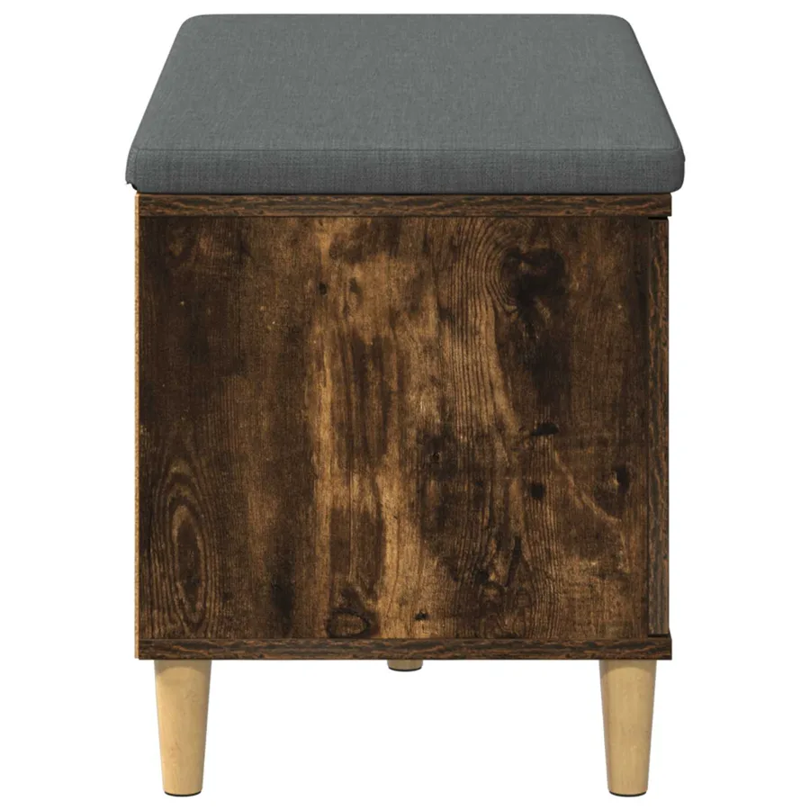 Banc d'entrée avec coussin Chêne Fumé 80 x 38 x 46 cm - 7