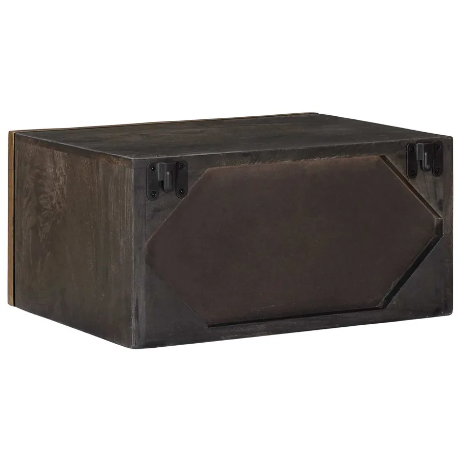 Table de chevet faite main Marron café 40 x 30 x 20 cm - 5