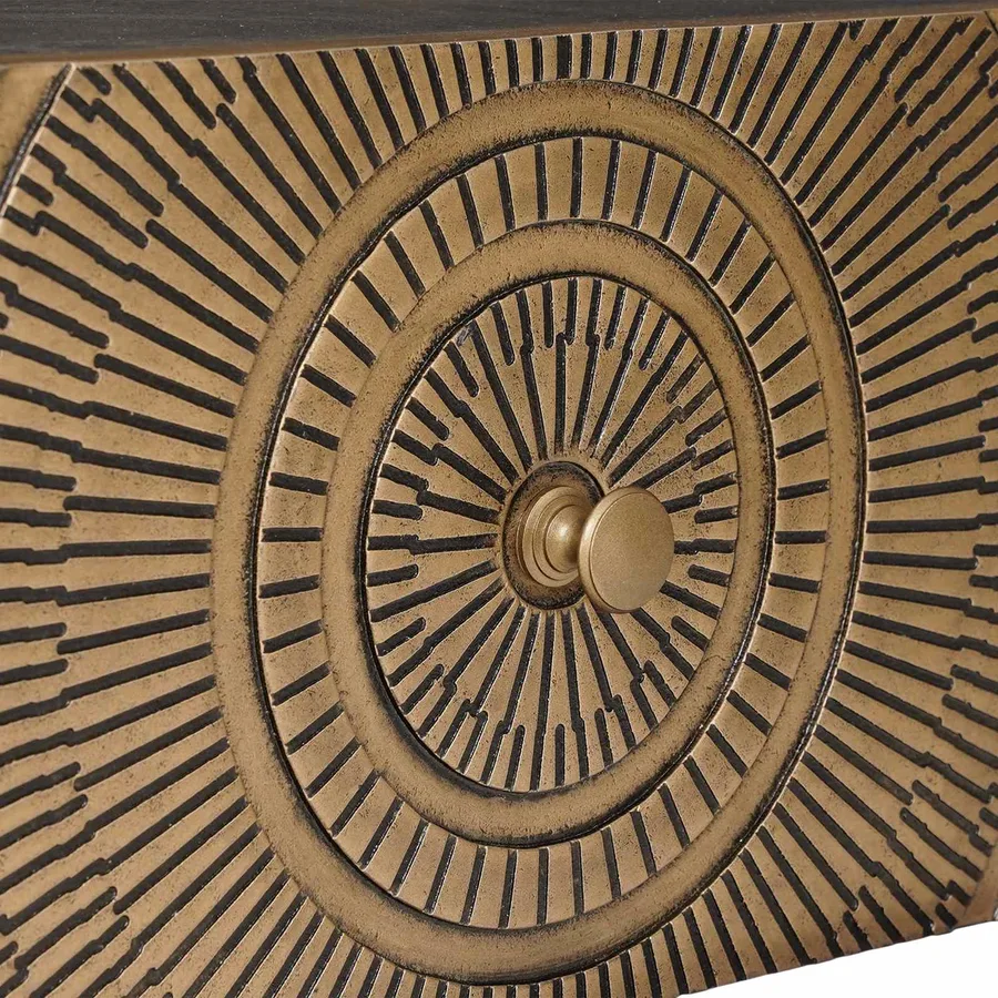 Table de chevet faite main Marron café 40 x 30 x 20 cm - 7
