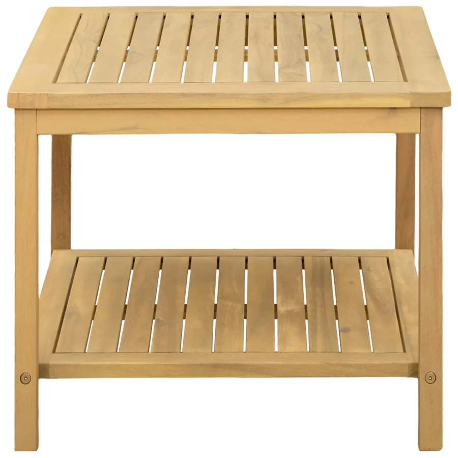 Table d'appoint Huile Naturelle 50 x 35 x 45 cm - 5