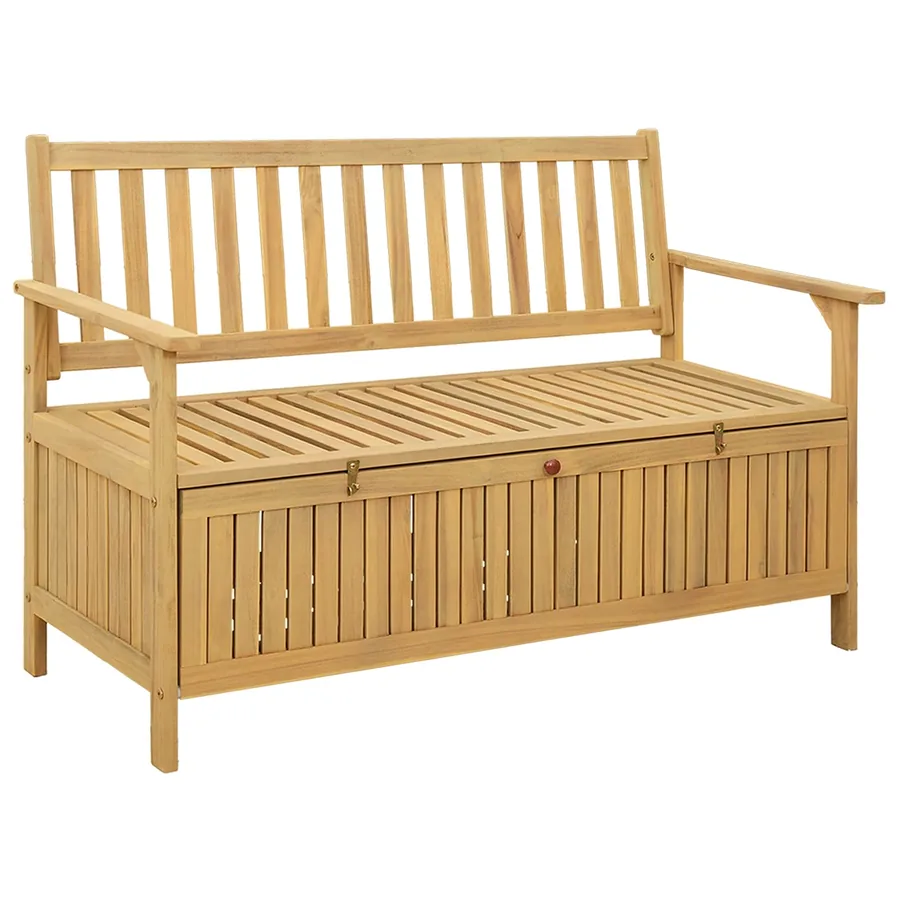 Banc de rangement 2 -Seater 120 x 63 x 84 cm Acacia massif