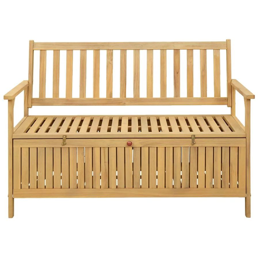 Banc de rangement 2 -Seater 120 x 63 x 84 cm Acacia massif - 3