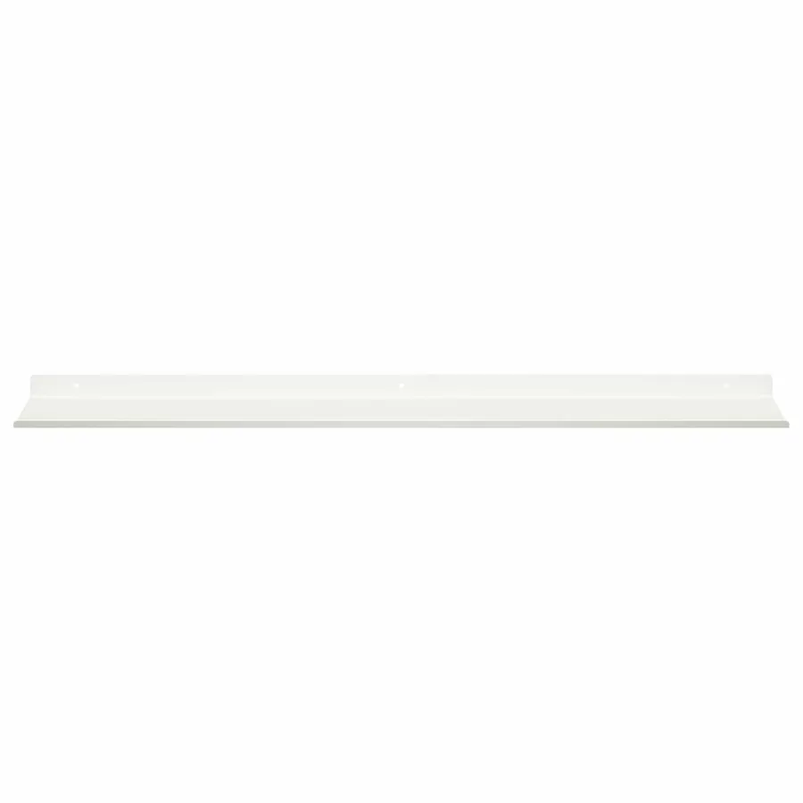 Étagère flottante 4 pcs Blanc 80 x 18 x 2,5 cm Acier - 5