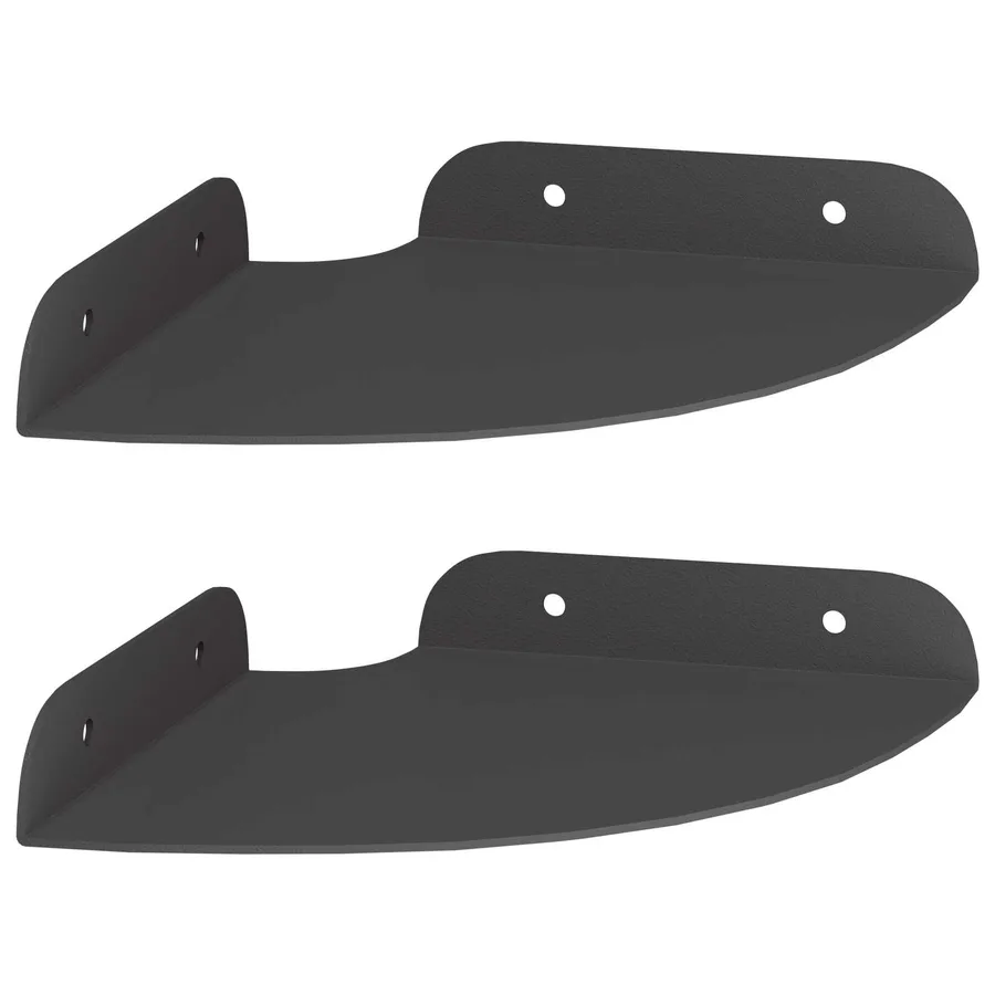 Étagère flottante avec étagère 2 pcs Noir 15 x 15 x 2 cm - 2